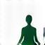 Icona persona che fa yoga per coaching benessere