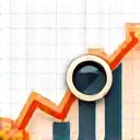 Icona di grafici per monitoraggio progressi