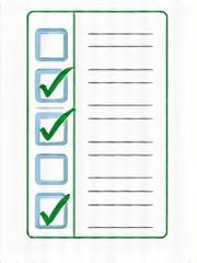 Immagine checklist settimanale stilizzata